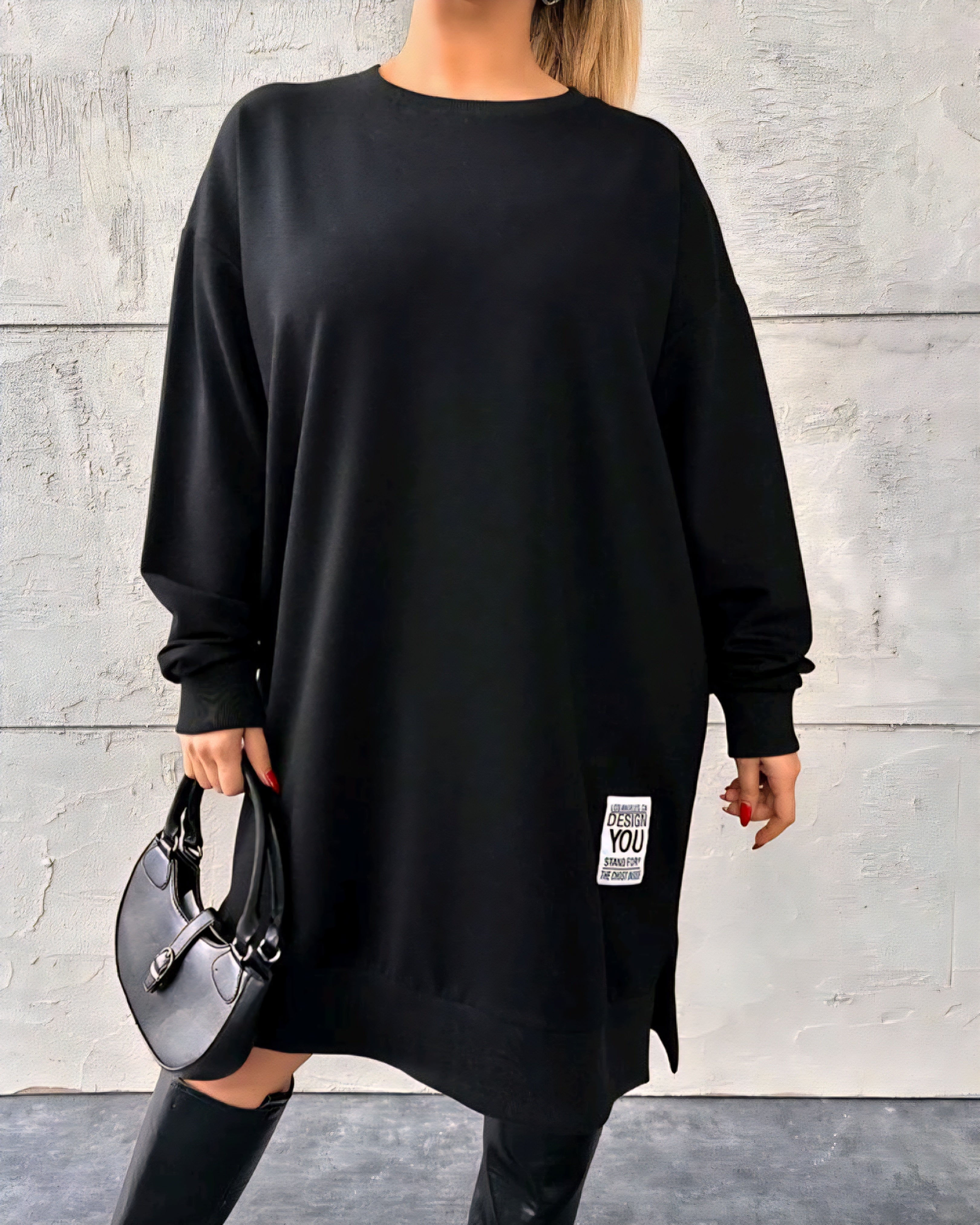 Bavlněné mikinové šaty