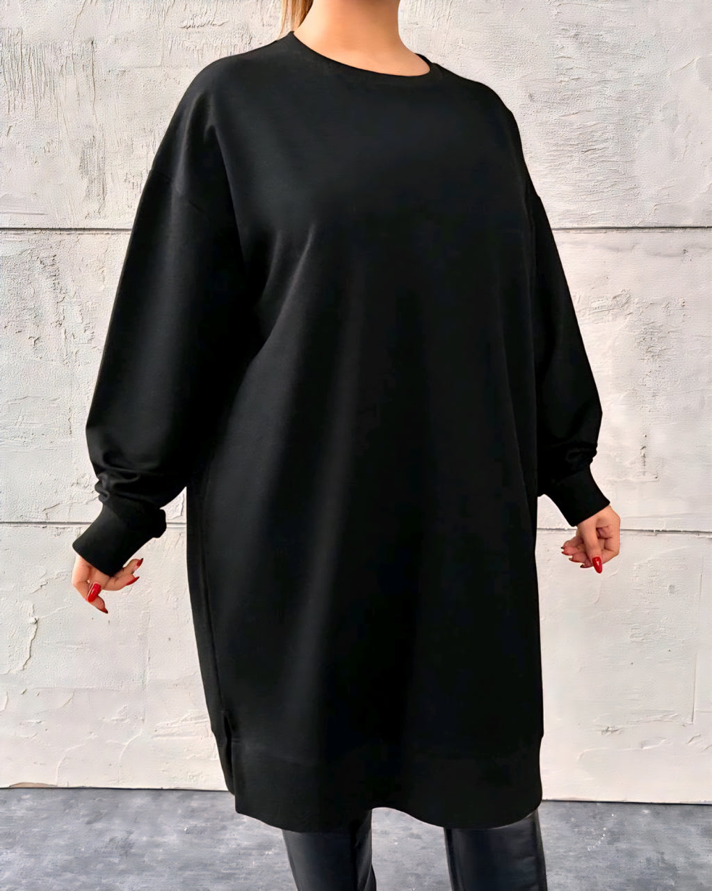 Bavlněné mikinové šaty