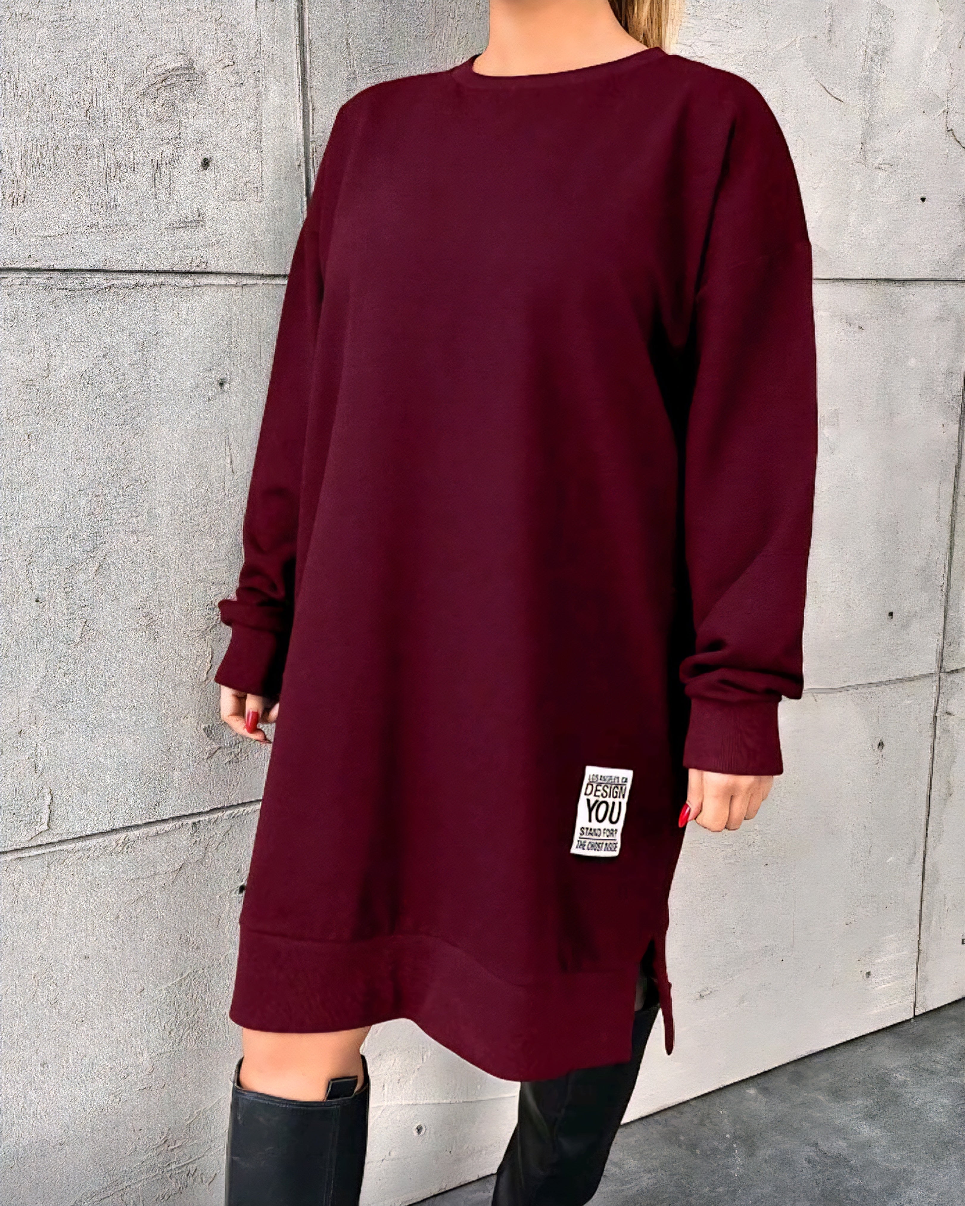 Bavlněné mikinové šaty