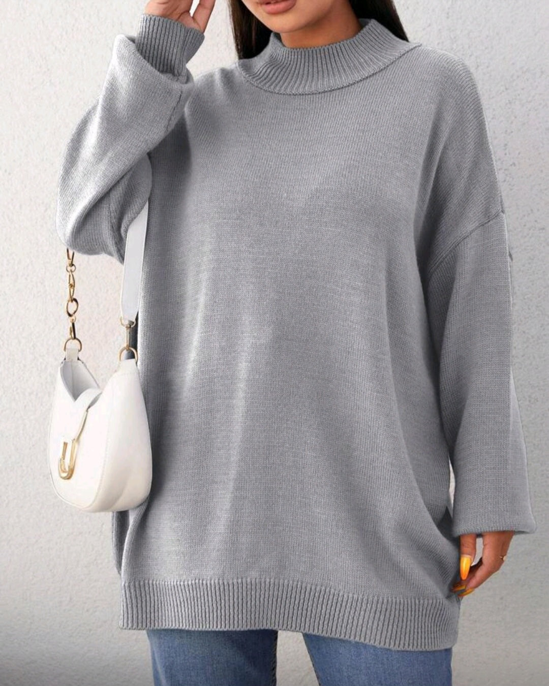 Akrylový pletený svetr