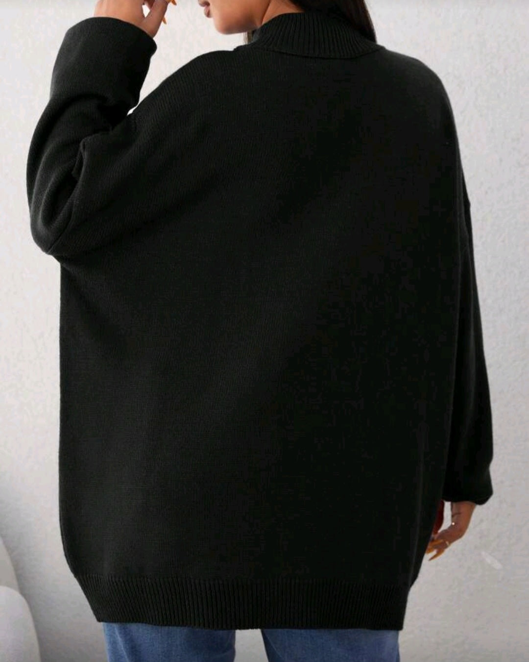 Akrylový pletený svetr