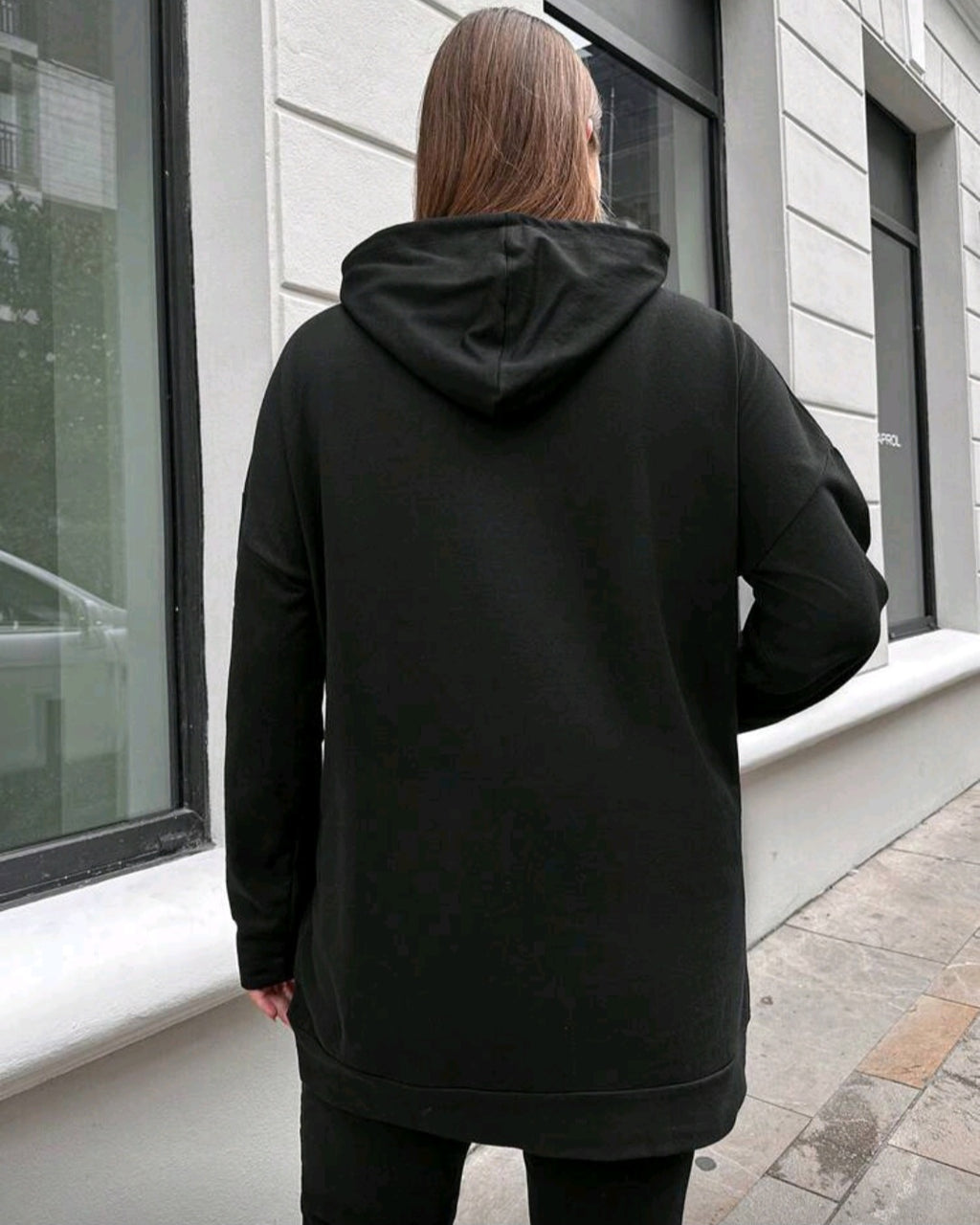 Dámská bavlněná mikina s kapucí a motýly