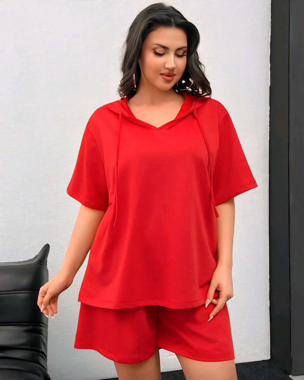 Pohodlný letní komplet s kapucí