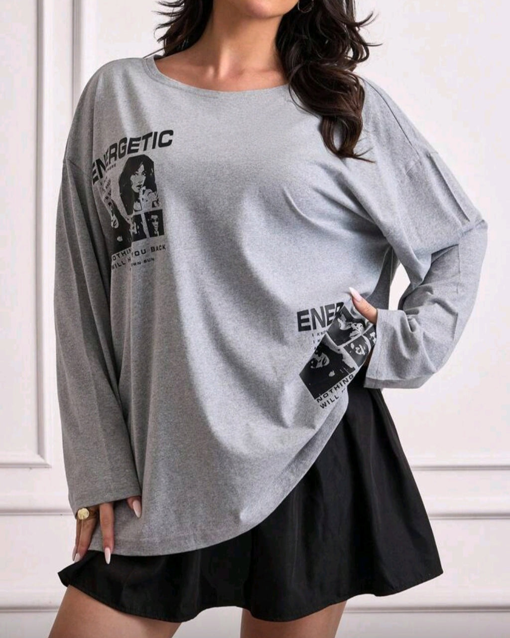 Bavlněné tričko s dlouhým rukávem