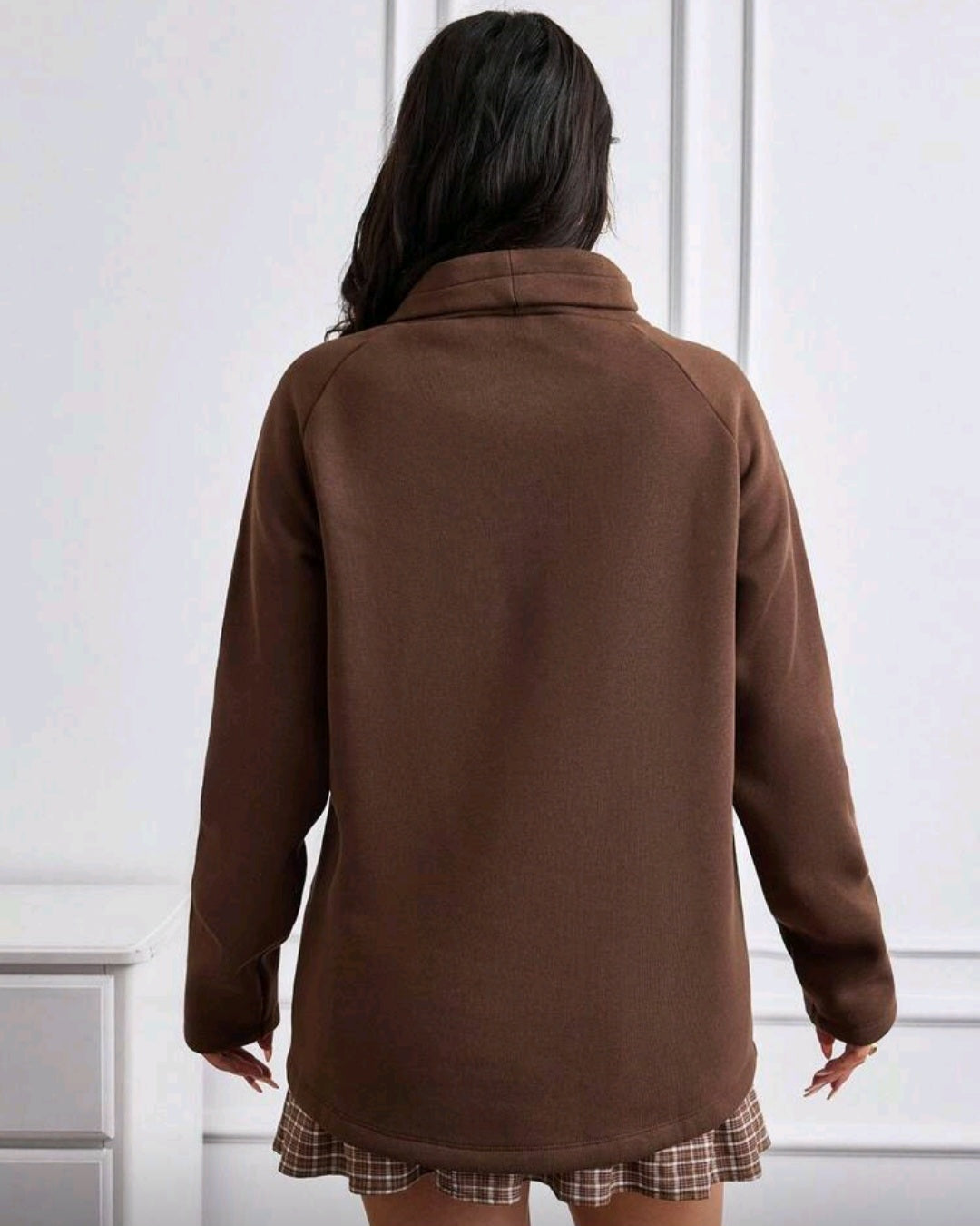 Dámská bavlněná mikina bez kapuce