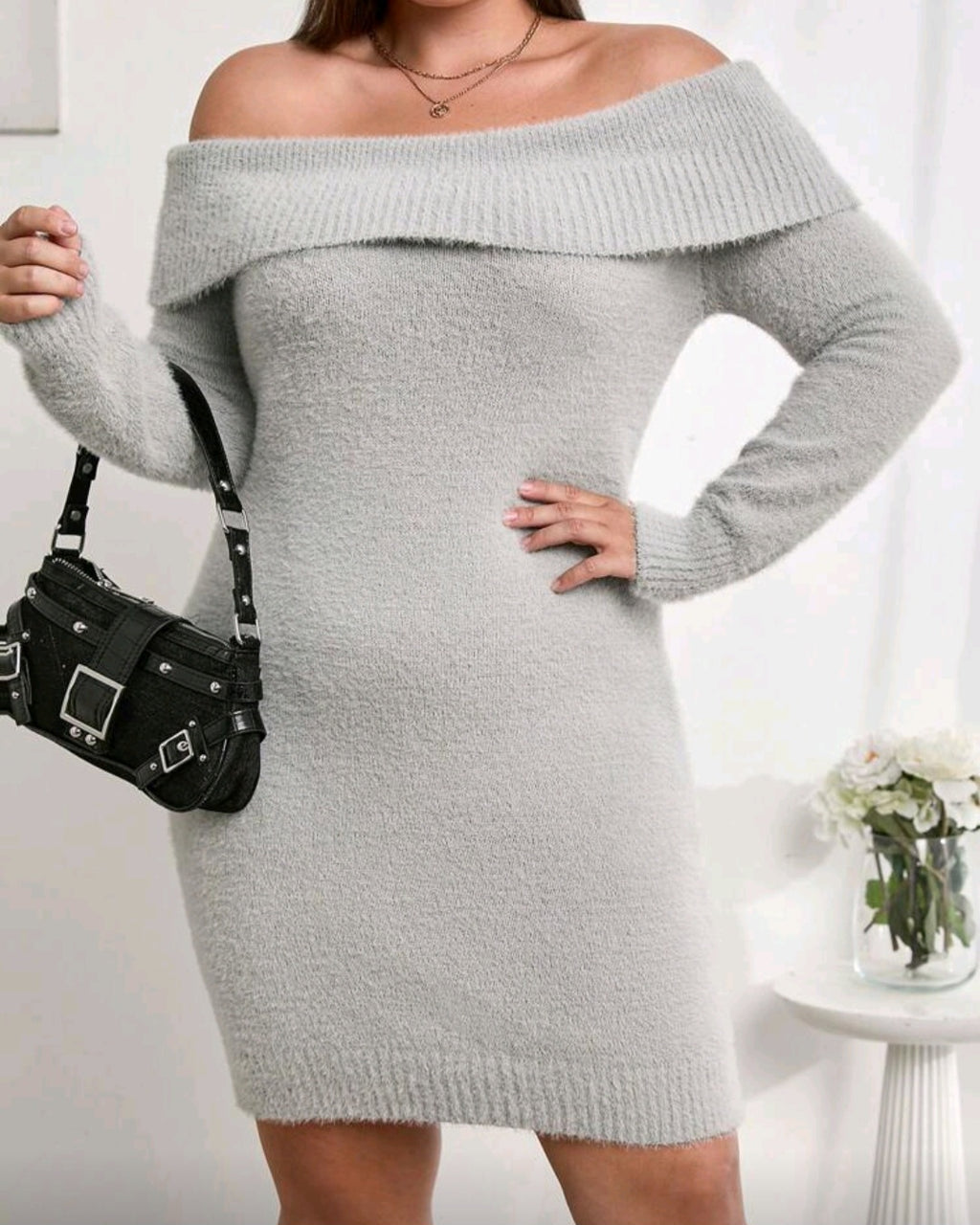 Pohodlné pletené šaty