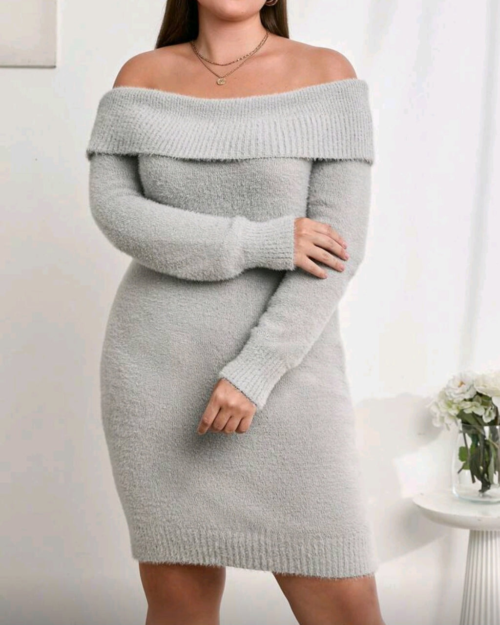 Pohodlné pletené šaty
