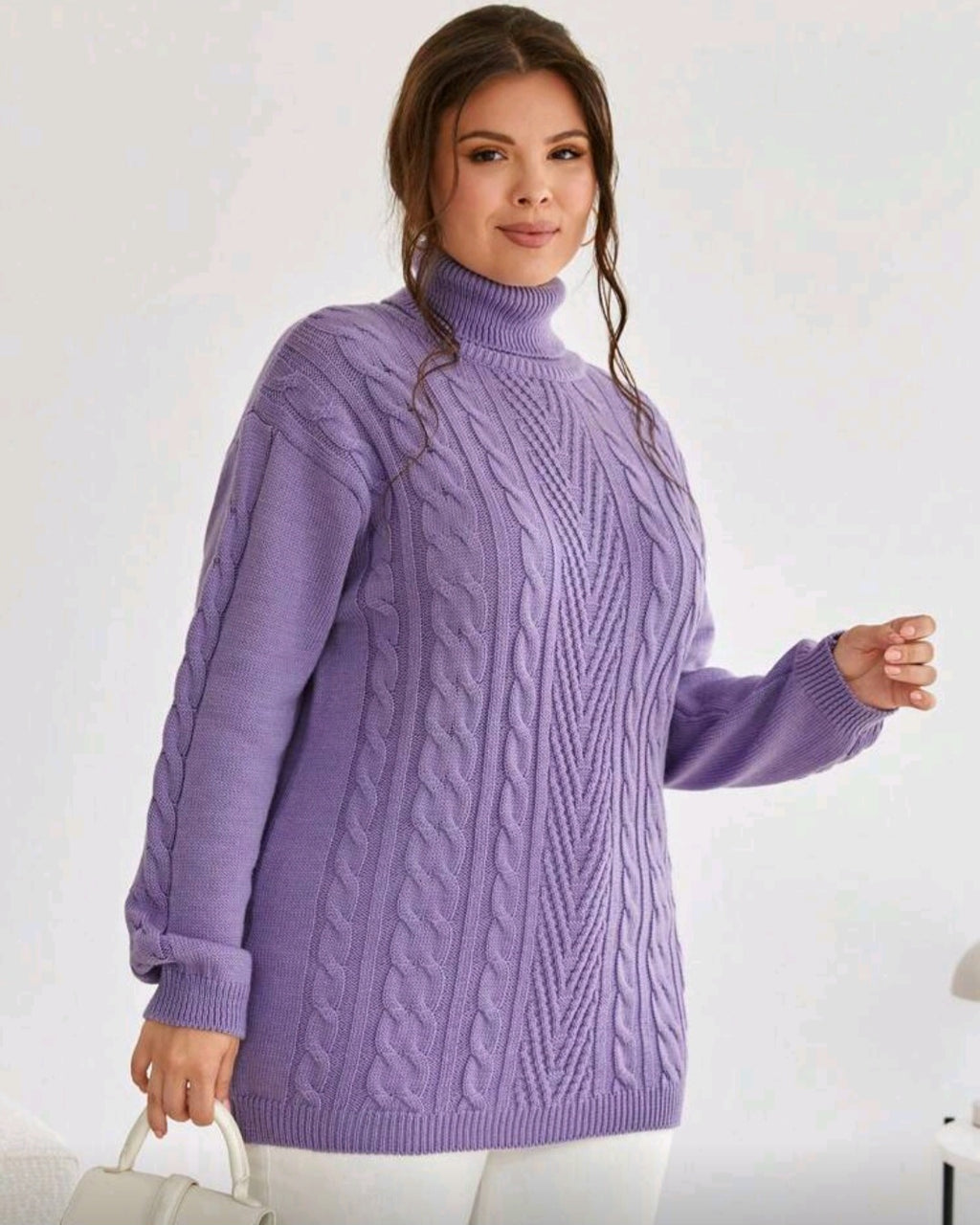 Volný pletený svetr